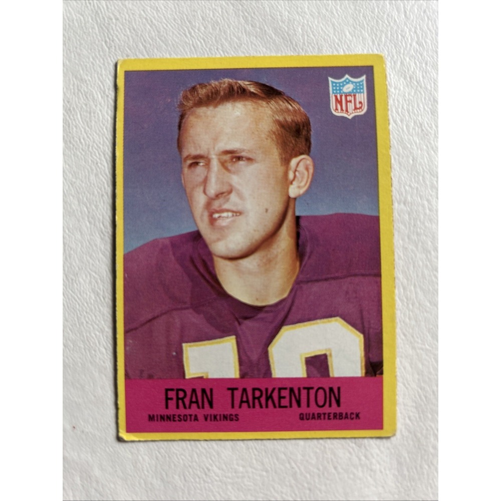 1967 Philadelphia Gum‎ #106 Fran Tarkenton Minnesota Vikings Card